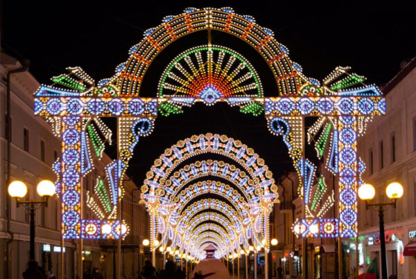 Kazan - Installazioni luminose a Natale
